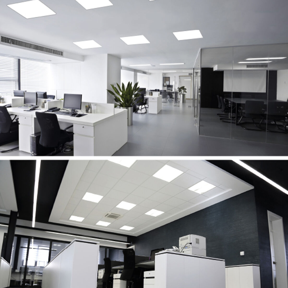 Ceiling Light EDM 31623 Plastic 40 W 59,5 x 59,5 x 3,5 cm