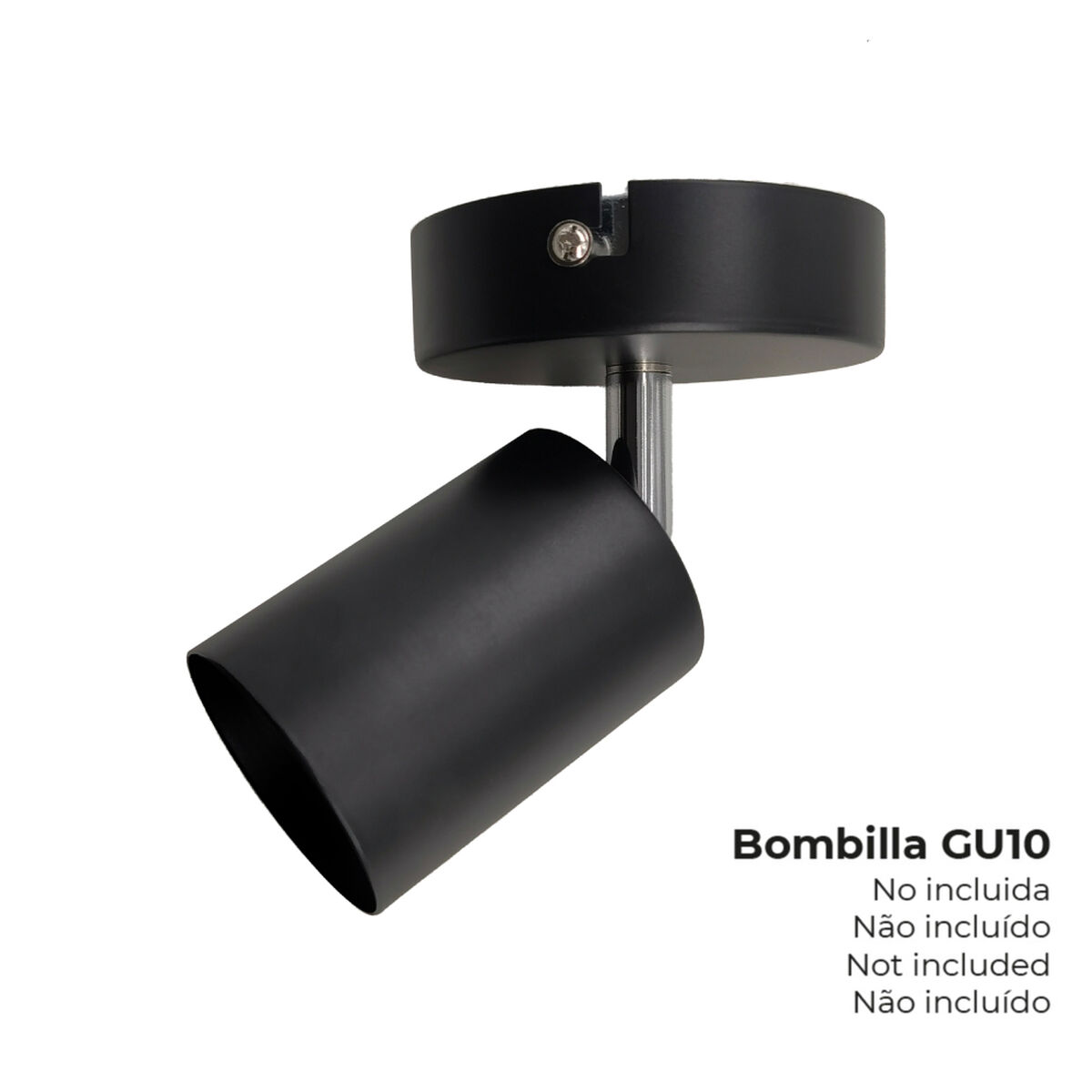 Spotlight EDM 32033 Black 50 W GU10 Ã¸ 9 x 5,6 x 14,2 cm
