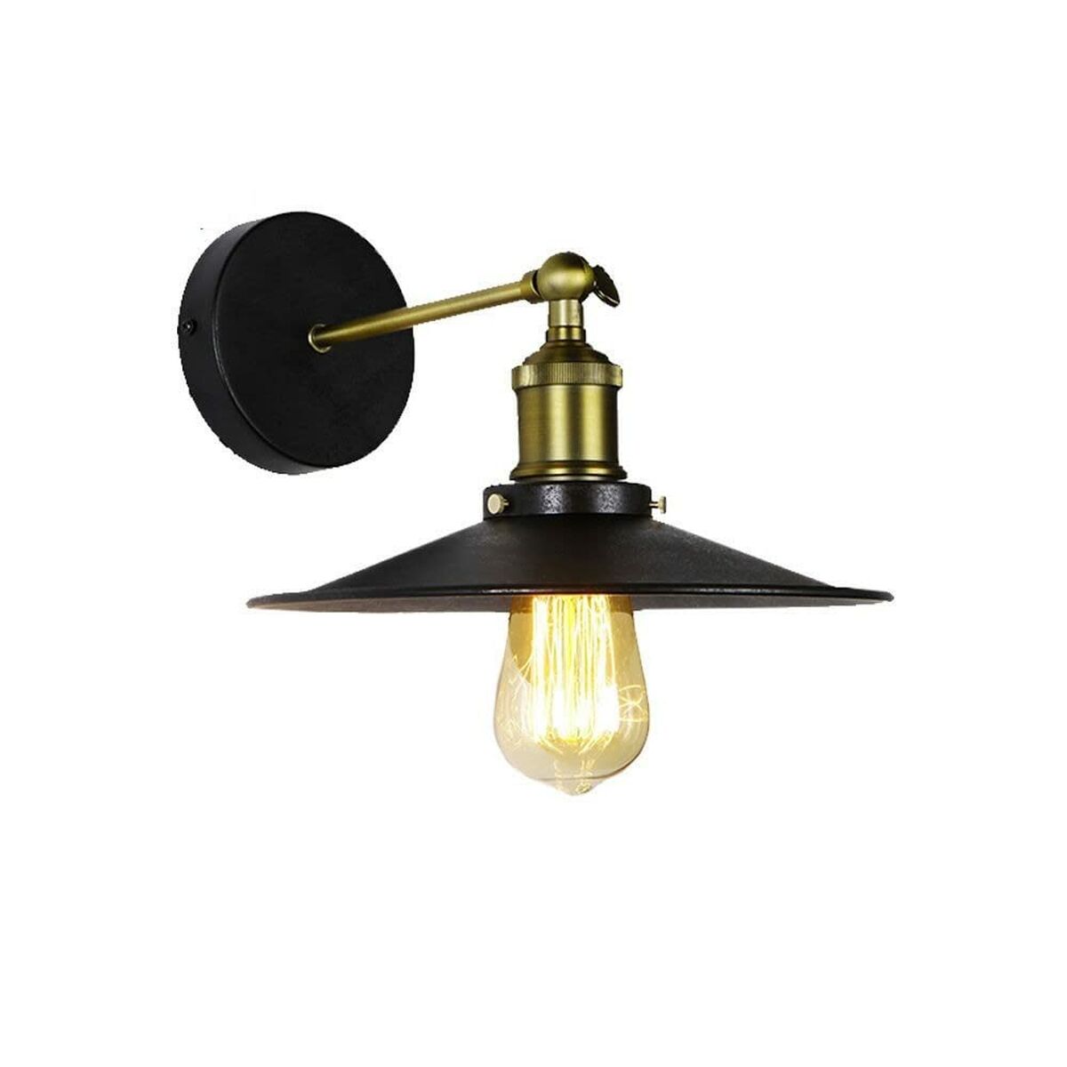 Wall Light EDM 32100 32100 Black Metal 60 W E27