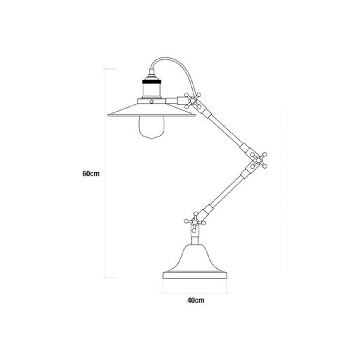 Flexo/Desk lamp EDM 32110 32110 Metal 60 W E27 40 – 80 cm
