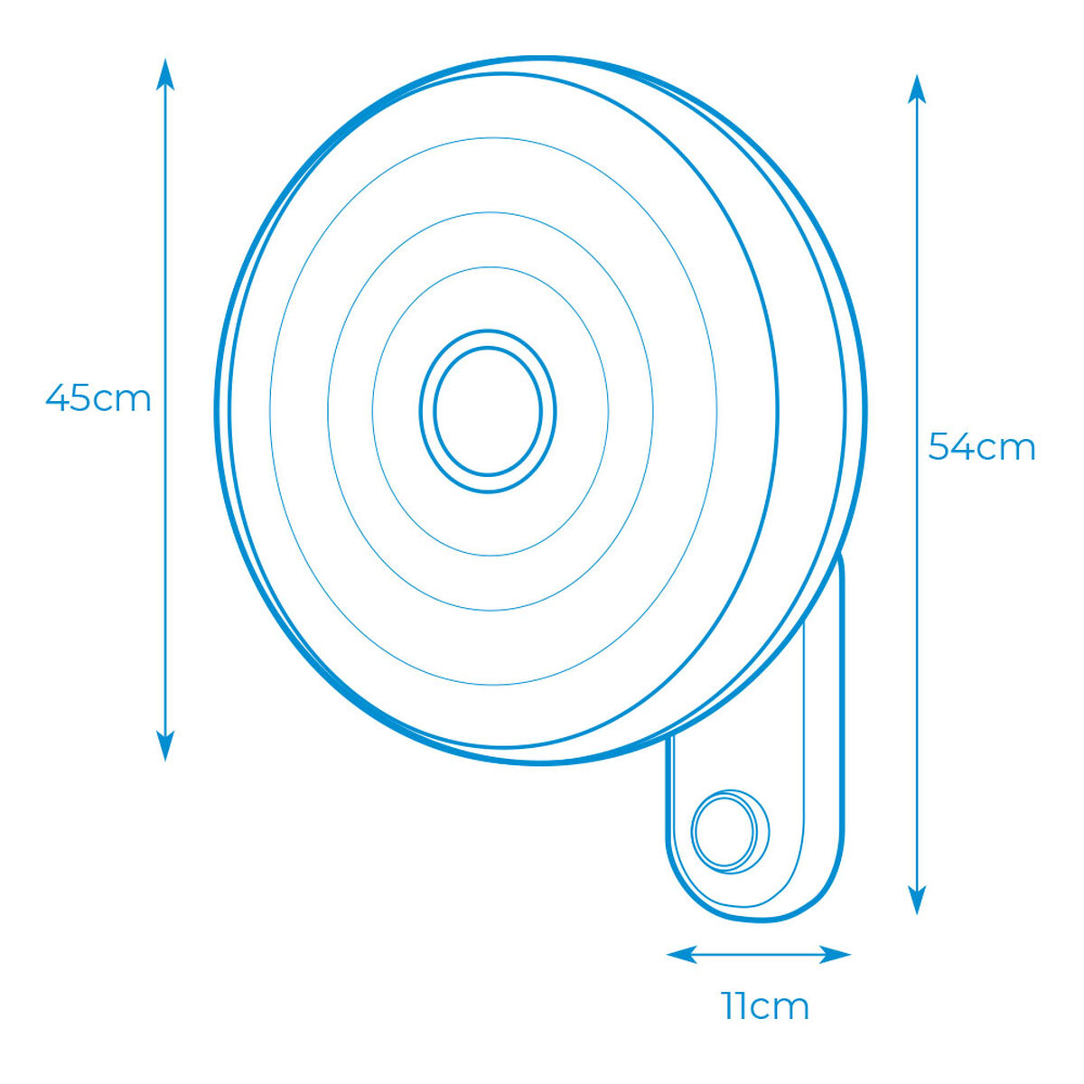 Fan Wall EDM 33526 White 50 W 55 W  45 cm