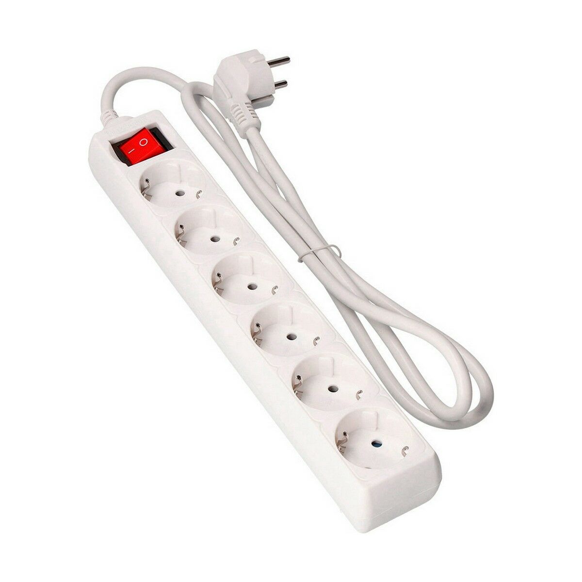 Power Socket – 6 Sockets with Switch EDM 41066 Schuko (5 m)