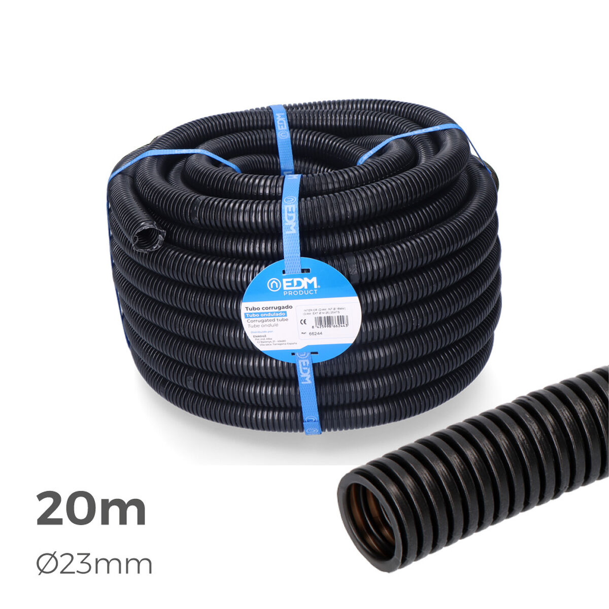 Corrugated EDM 66263 Ã 32 mm Tube Inside (20 m) (1 Unit)