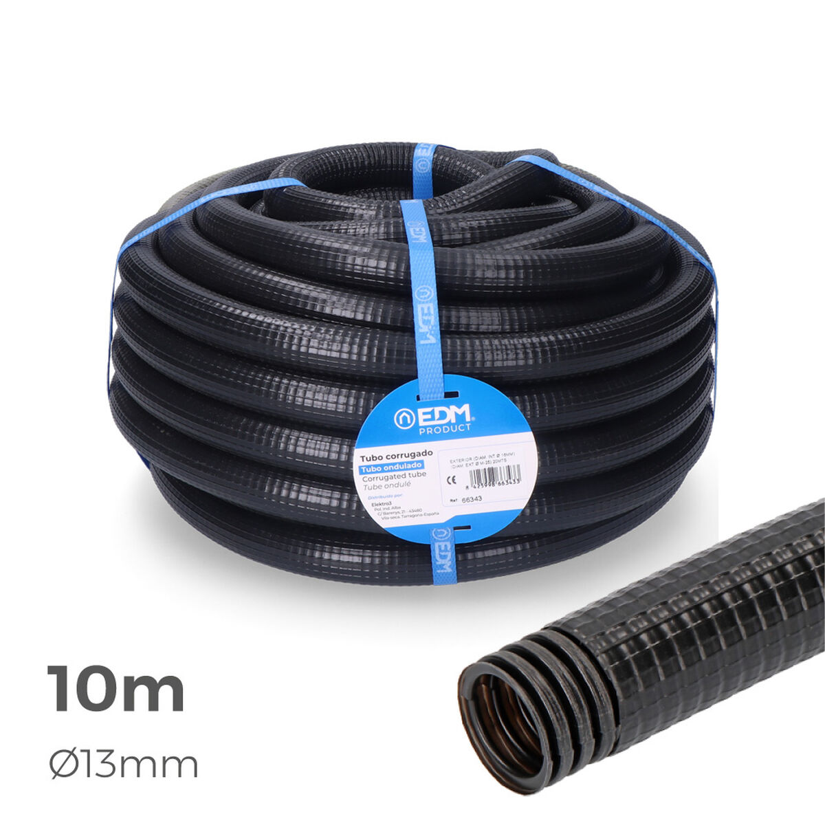 Corrugated EDM 66321 Ferroplast  Ã 20 mm Exterior Lined (10 m) (1 Unit)