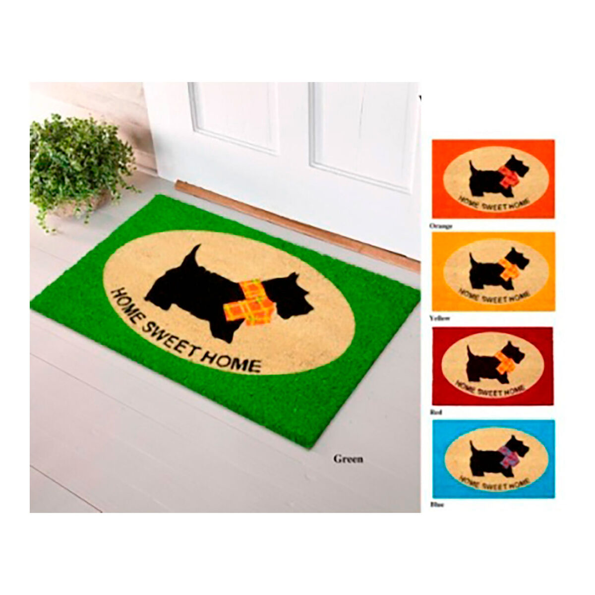 Doormat EDM 74763 Green 60 x 40 cm Rectangular