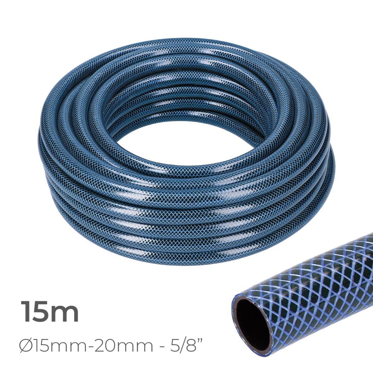 Hose EDM 74096 5/8″ 20 mm x 15 m Blue (15 m)