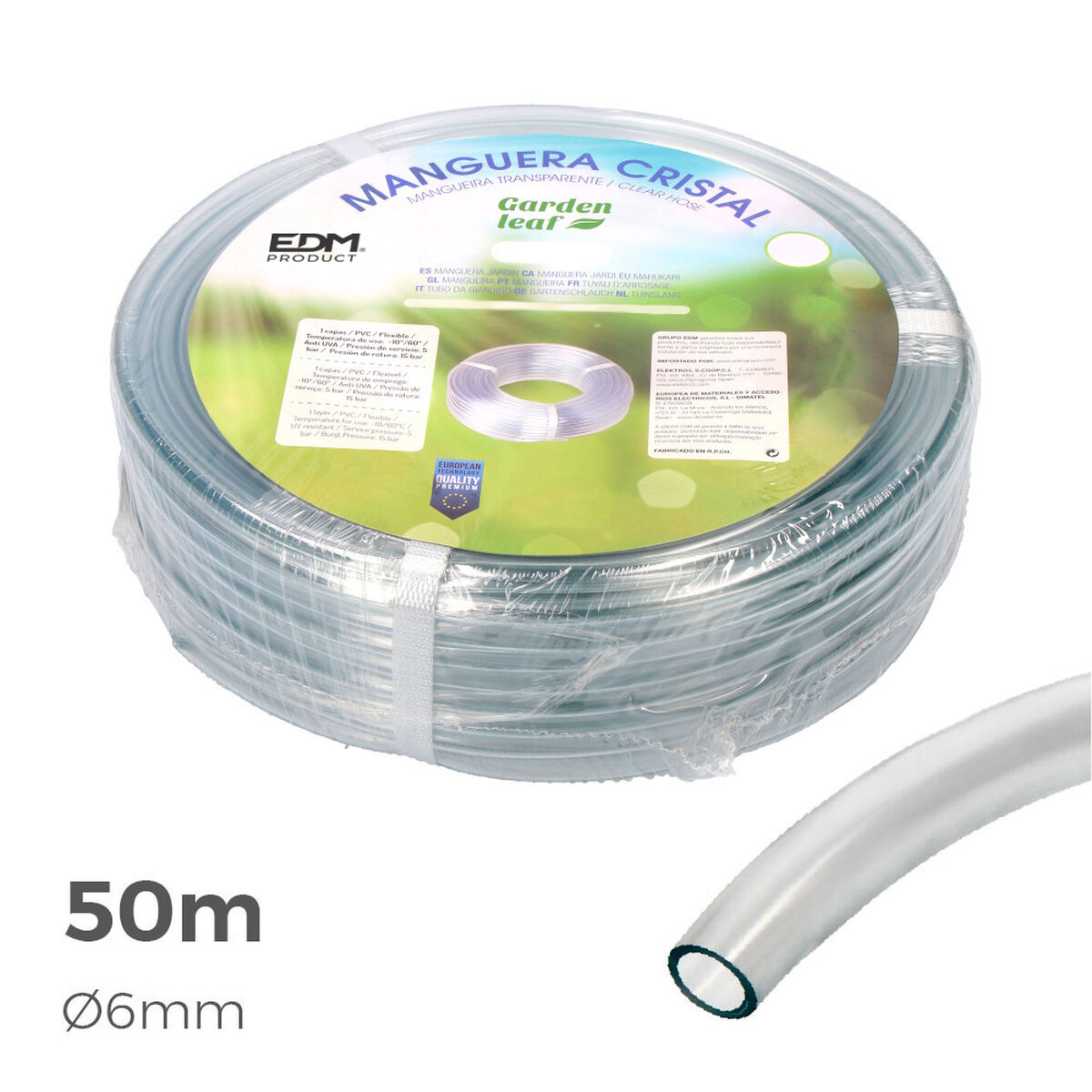 Hose EDM Cristal Ã 8 mm (50 m)