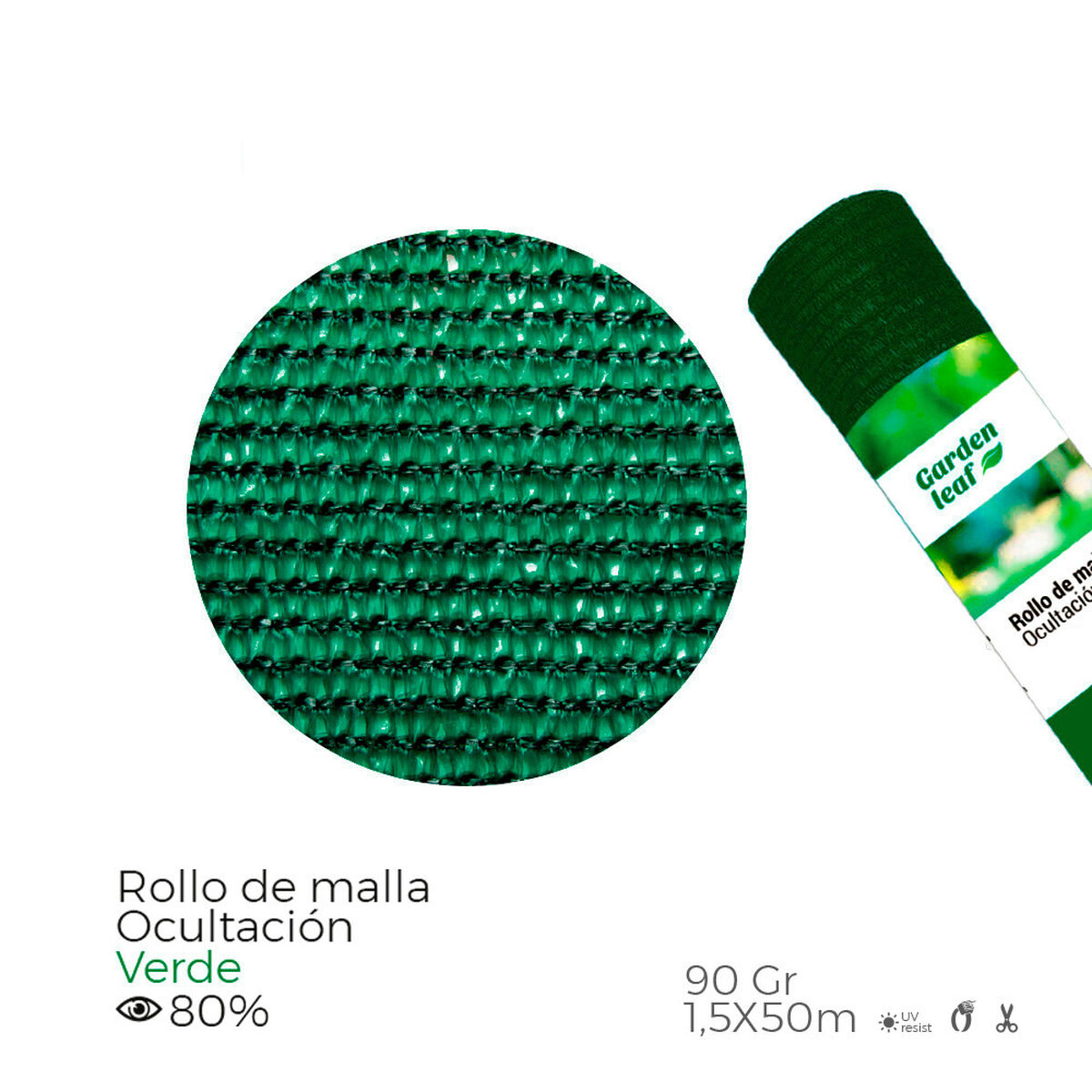 Concealment Mesh EDM Green polypropylene 80 % 1,5 x 50 m