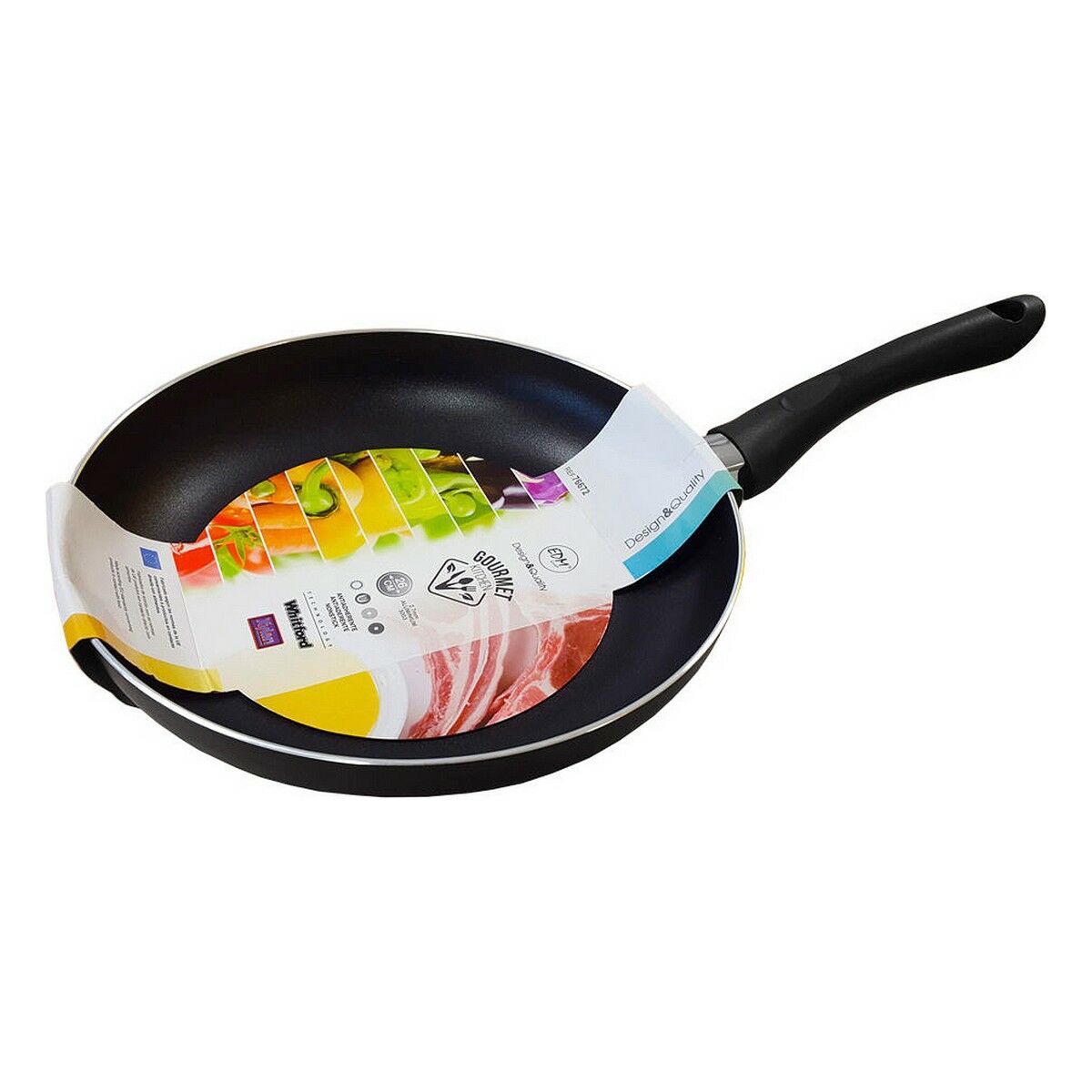 Non-stick frying pan EDM Basic Line Whitford Technology Black Aluminium Ø 20 cm Non-stick frying pan EDM Basic Line Whitford Technology Black Aluminium Ø 20 cm
