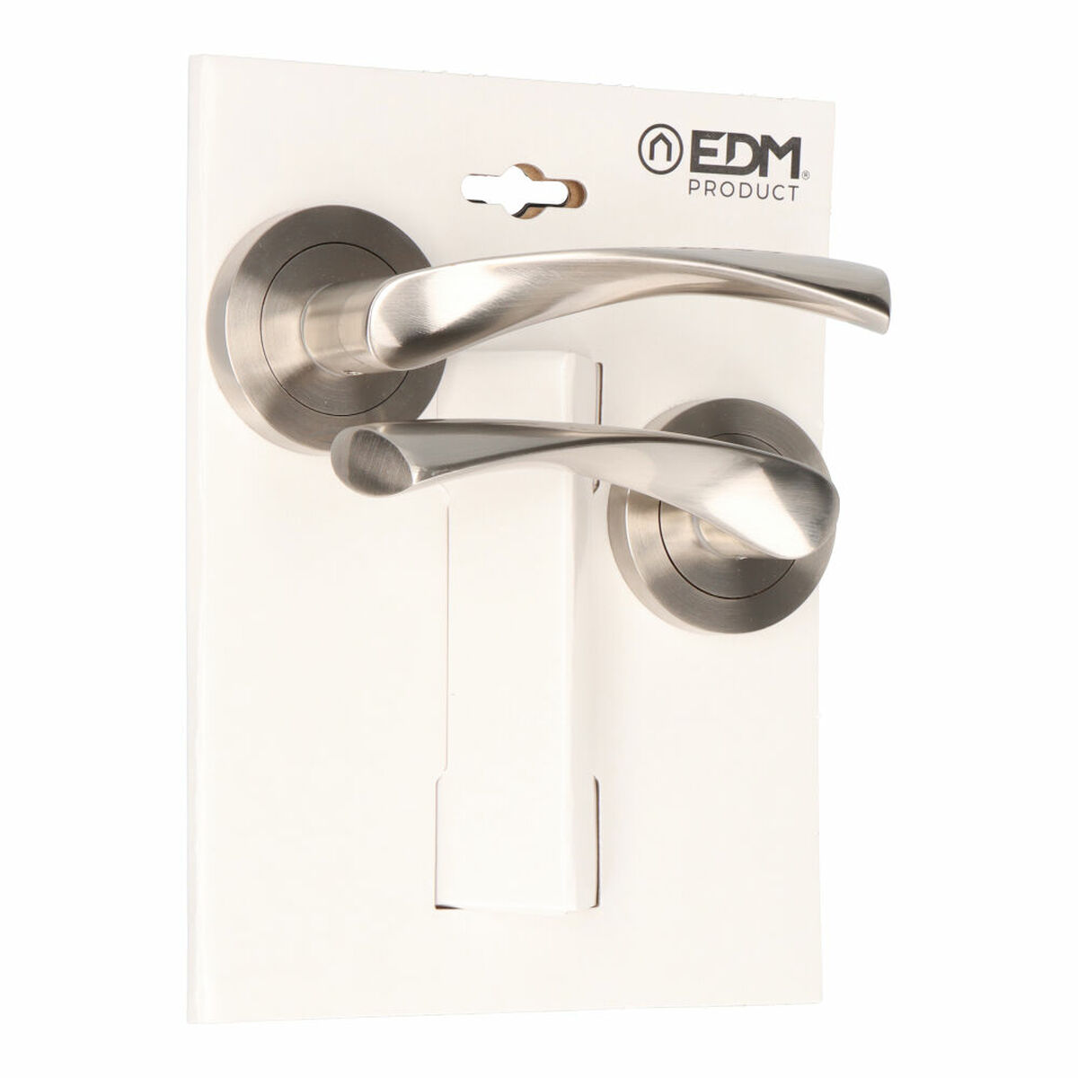 Handle with rosette EDM 85439 707 Aluminium Ø 50 mm