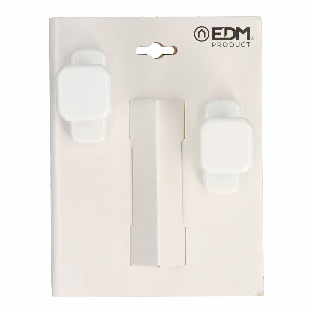 Doorknob EDM 85461 6807 White Aluminium 80 x 39 mm Doorknob EDM 85461 6807 White Aluminium 80 x 39 mm