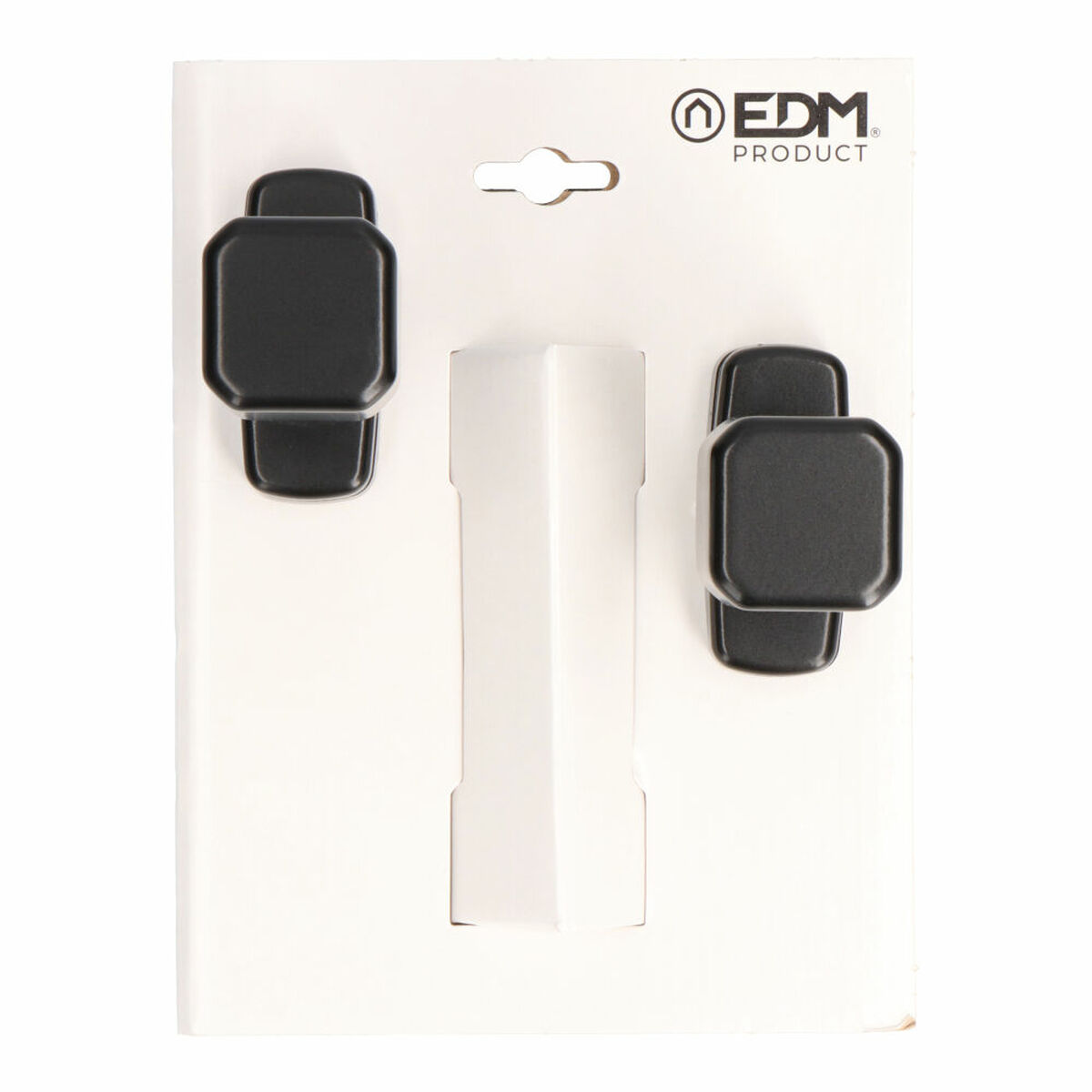Doorknob EDM 85462 6807 Black Aluminium 80 x 39 mm Doorknob EDM 85462 6807 Black Aluminium 80 x 39 mm
