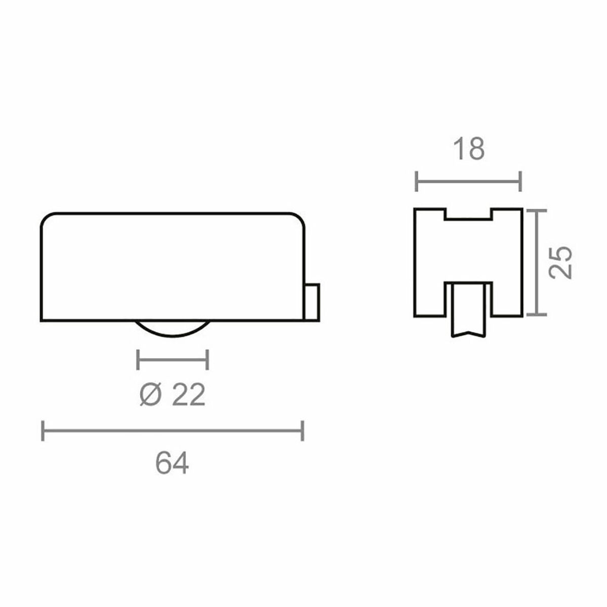 Bearing EDM 85468 Alugom 400 rd20 Nylon 64 x 25 mm (2 Units)