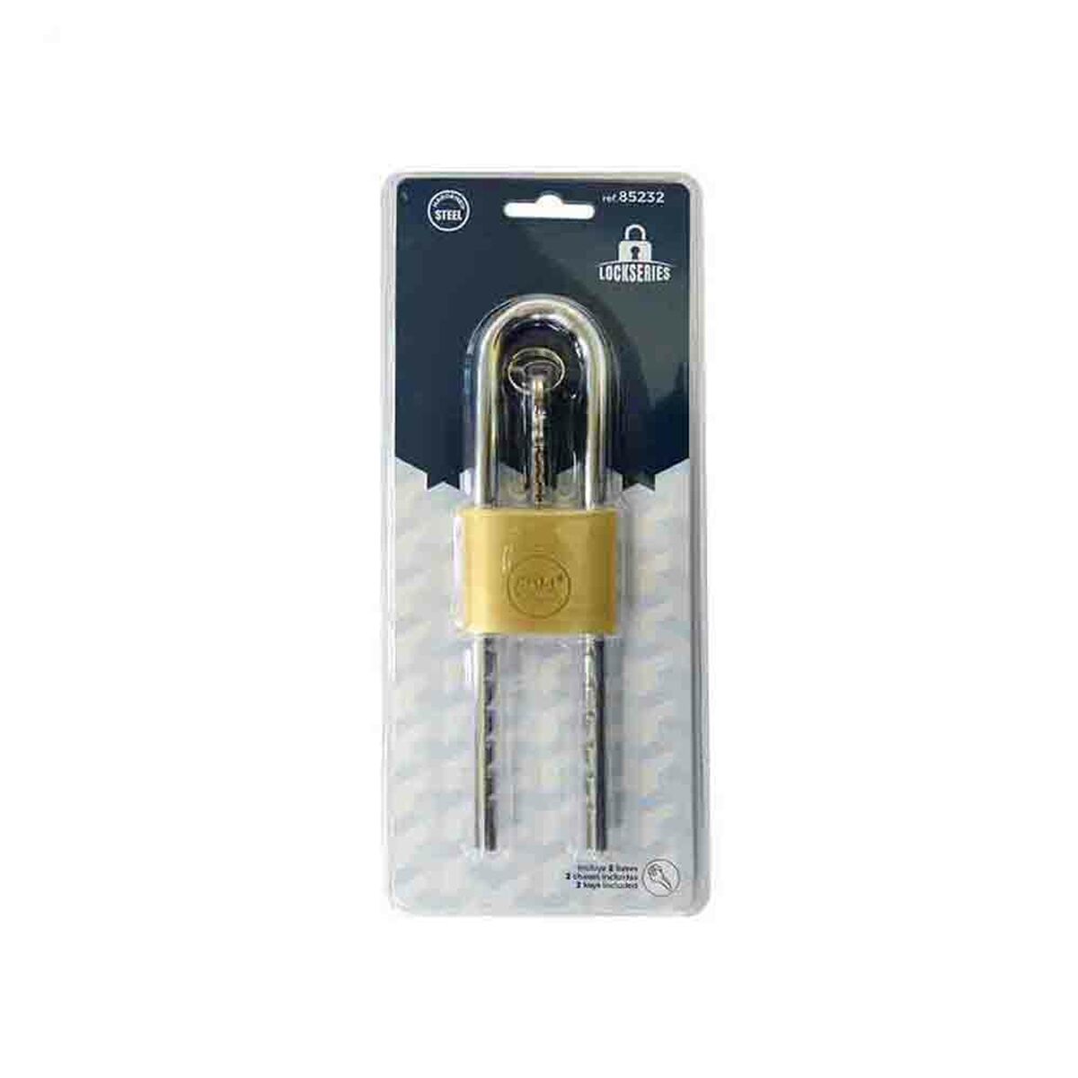 Key padlock EDM 85232 Brass Adjustable