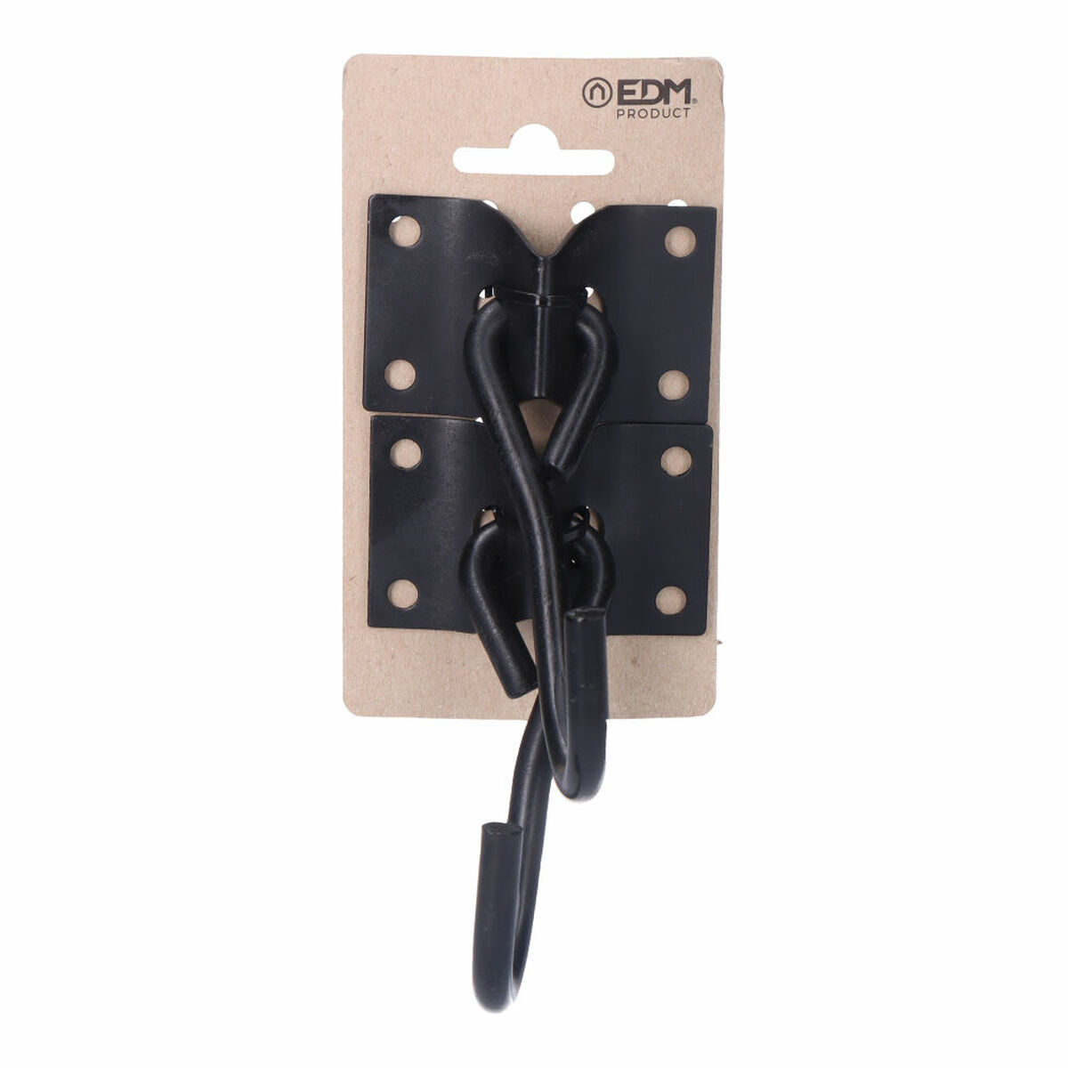Holder EDM 85293 Black 70 x 45 mm Hook for hanging up Hammock (2 Units) Holder EDM 85293 Black 70 x 45 mm Hook for hanging up Hammock (2 Units)