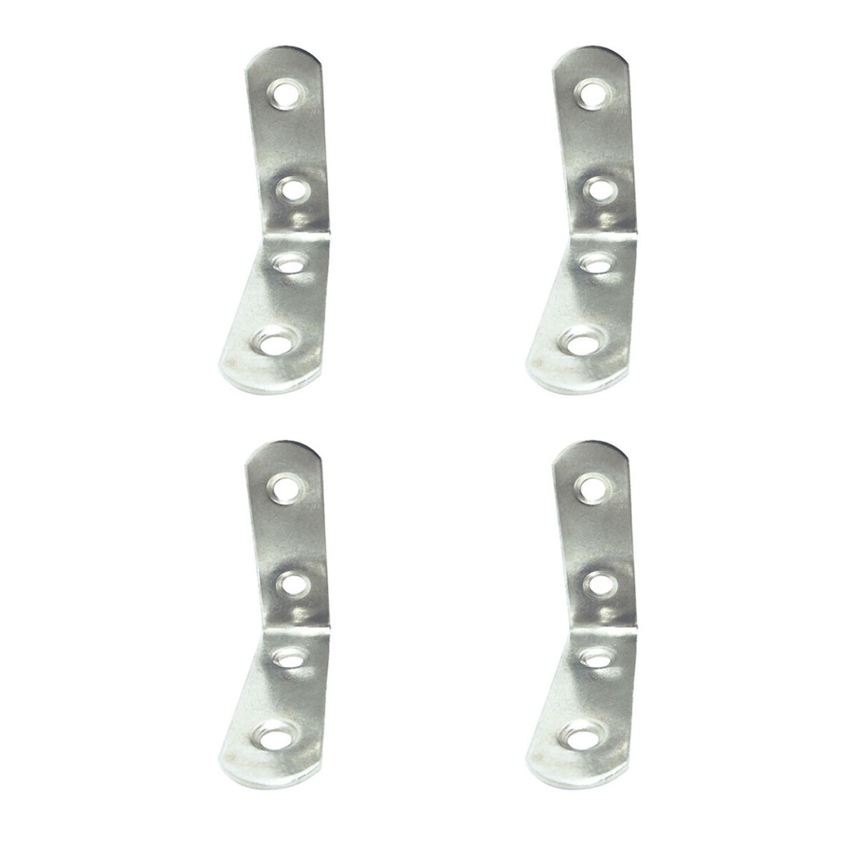 Set square EDM 86091 an24 Stainless steel 5 x 5 x 1,6 cm 4 Units