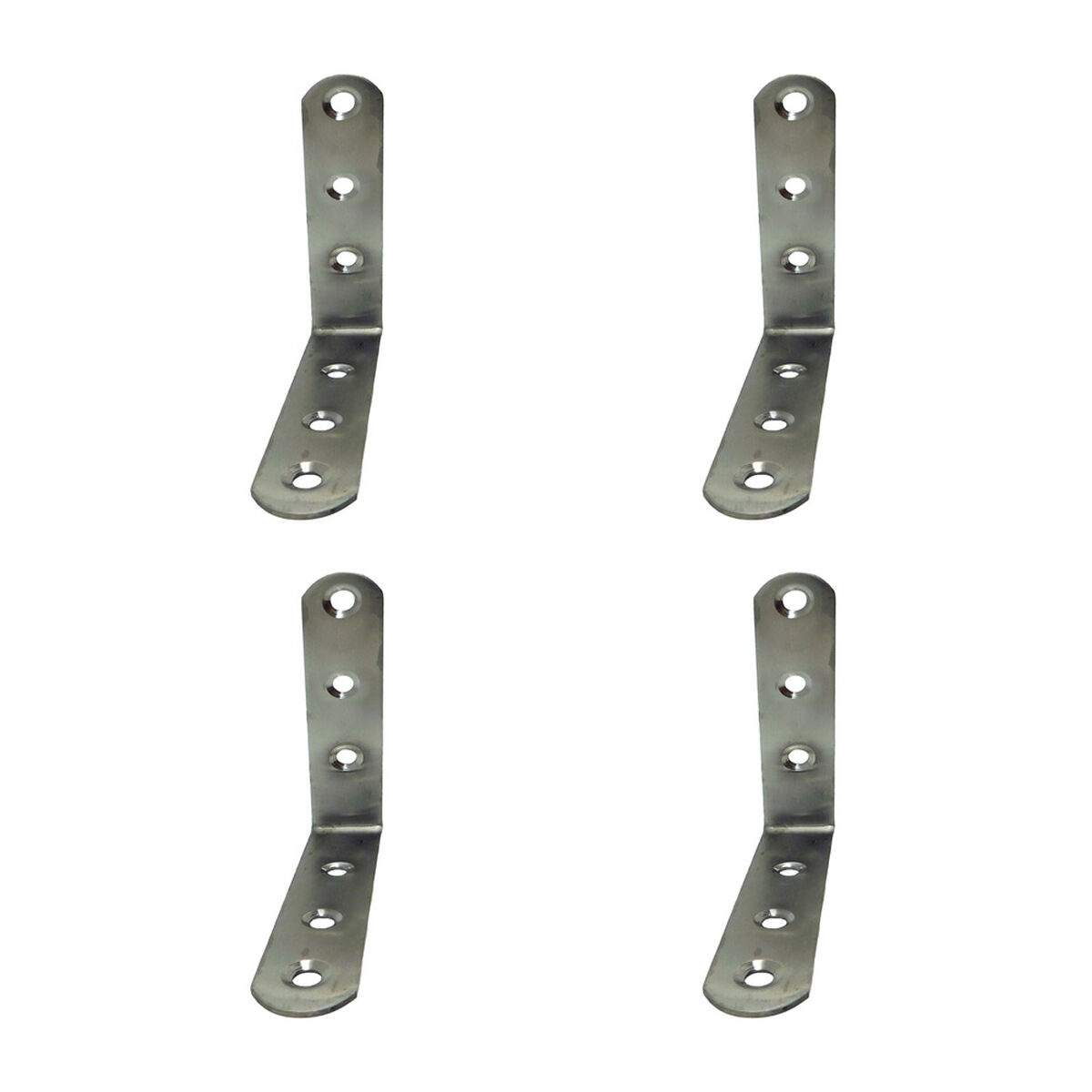 Set square EDM 86094 an24 Stainless steel 10 x 10 x 1,9 cm 4 Units