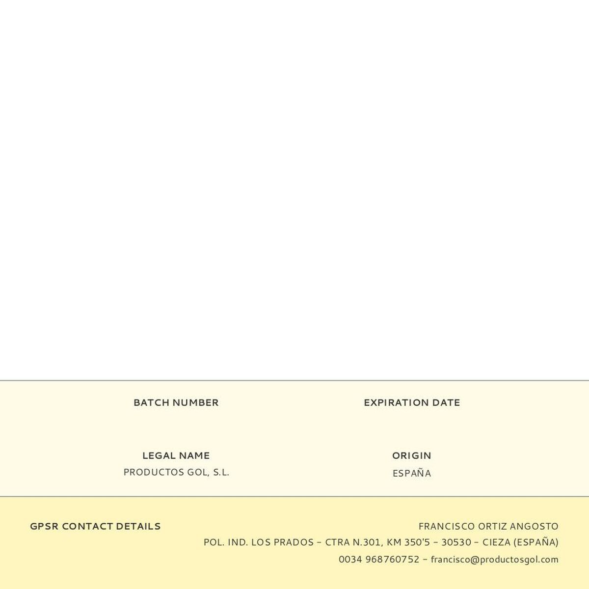 Cotton reel EDM White Raffia polypropylene