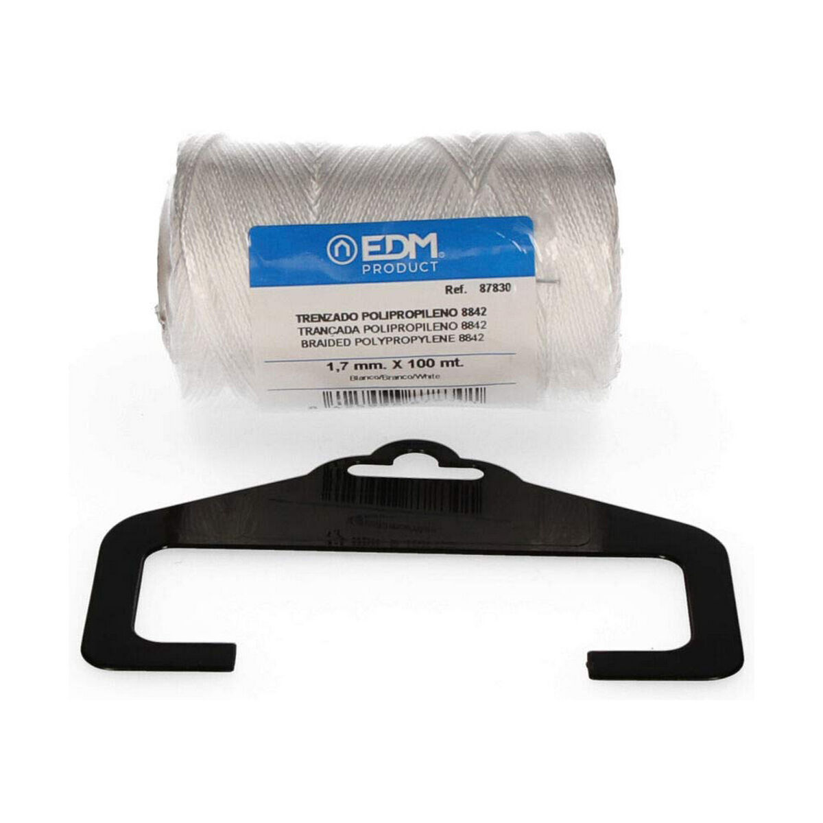 Braided rope EDM 87830 White polypropylene Braided rope EDM 87830 White polypropylene