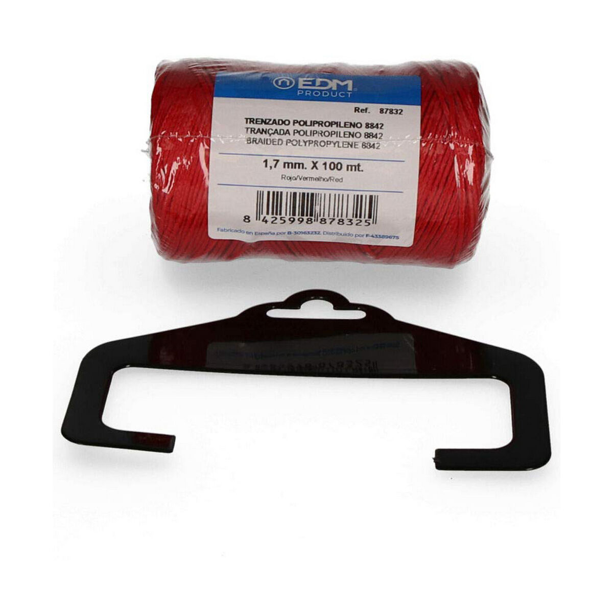 Braided rope EDM 87832 Red polypropylene Braided rope EDM 87832 Red polypropylene