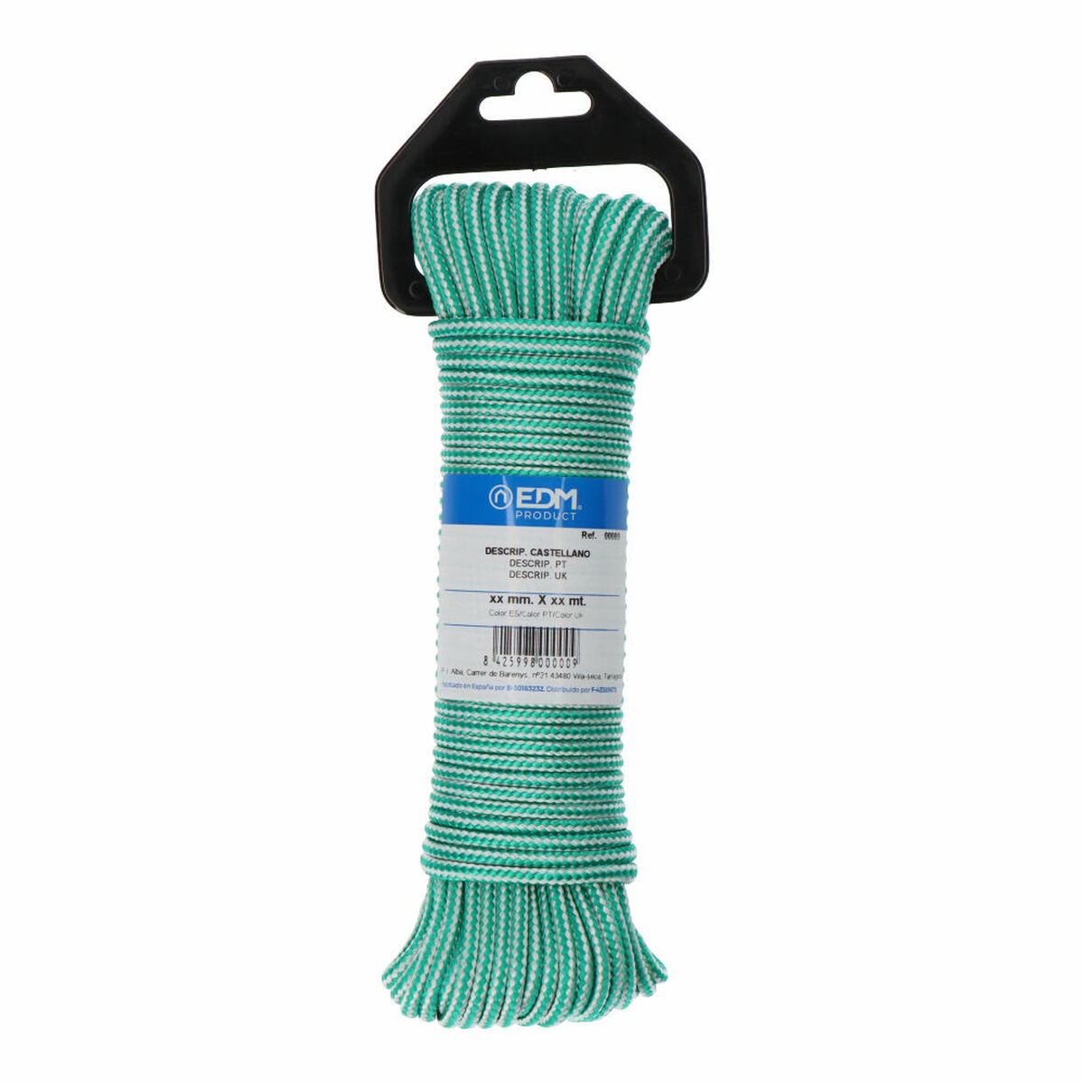 Washing Line EDM 87912 White Green polypropylene 4,5 mm x 25 m Braiding Washing Line EDM 87912 White Green polypropylene 4,5 mm x 25 m Braiding