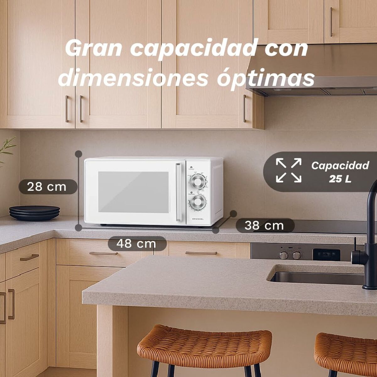 Air Fryer Grunkel White 800 W 25 L