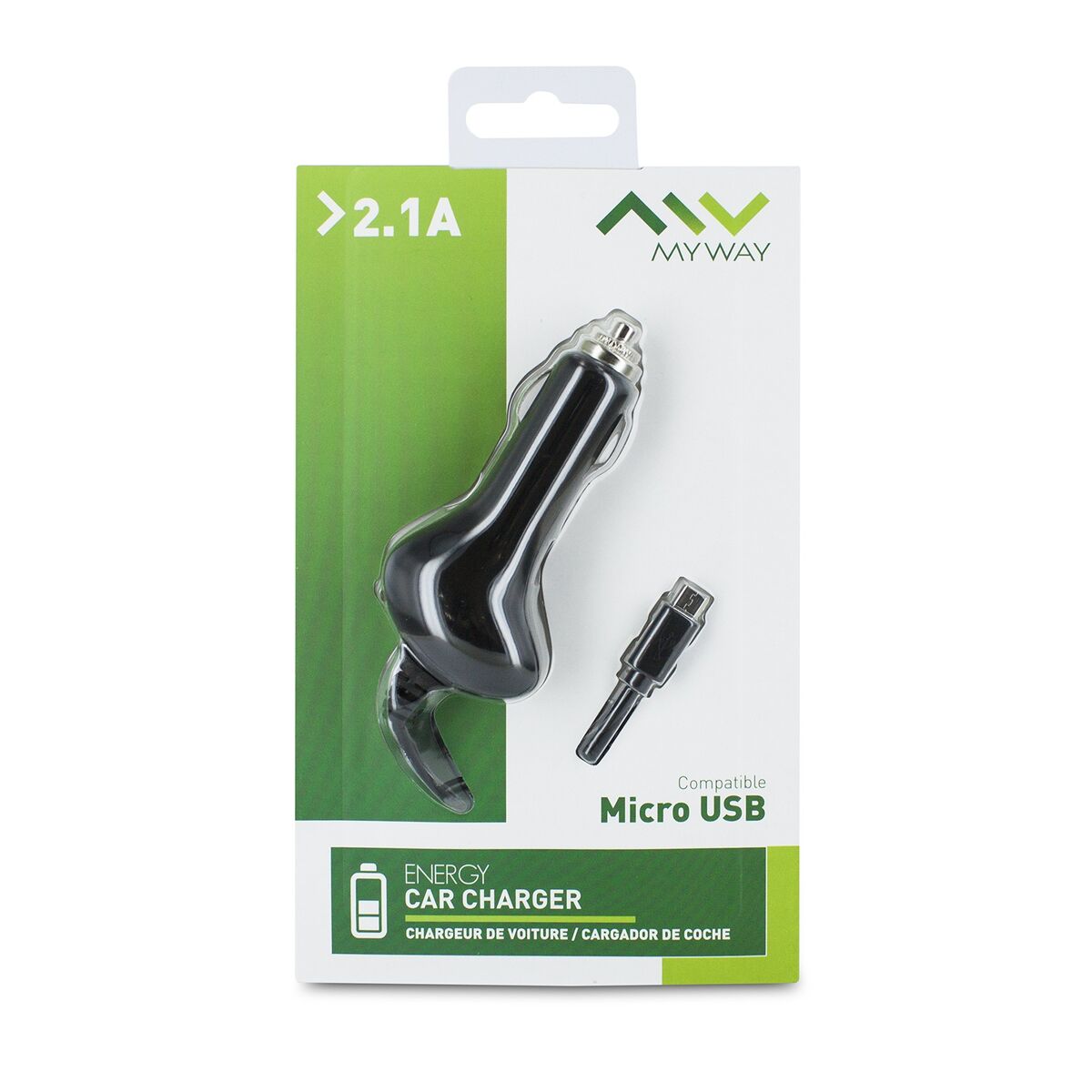 Car Charger Myway Black 10,5 W