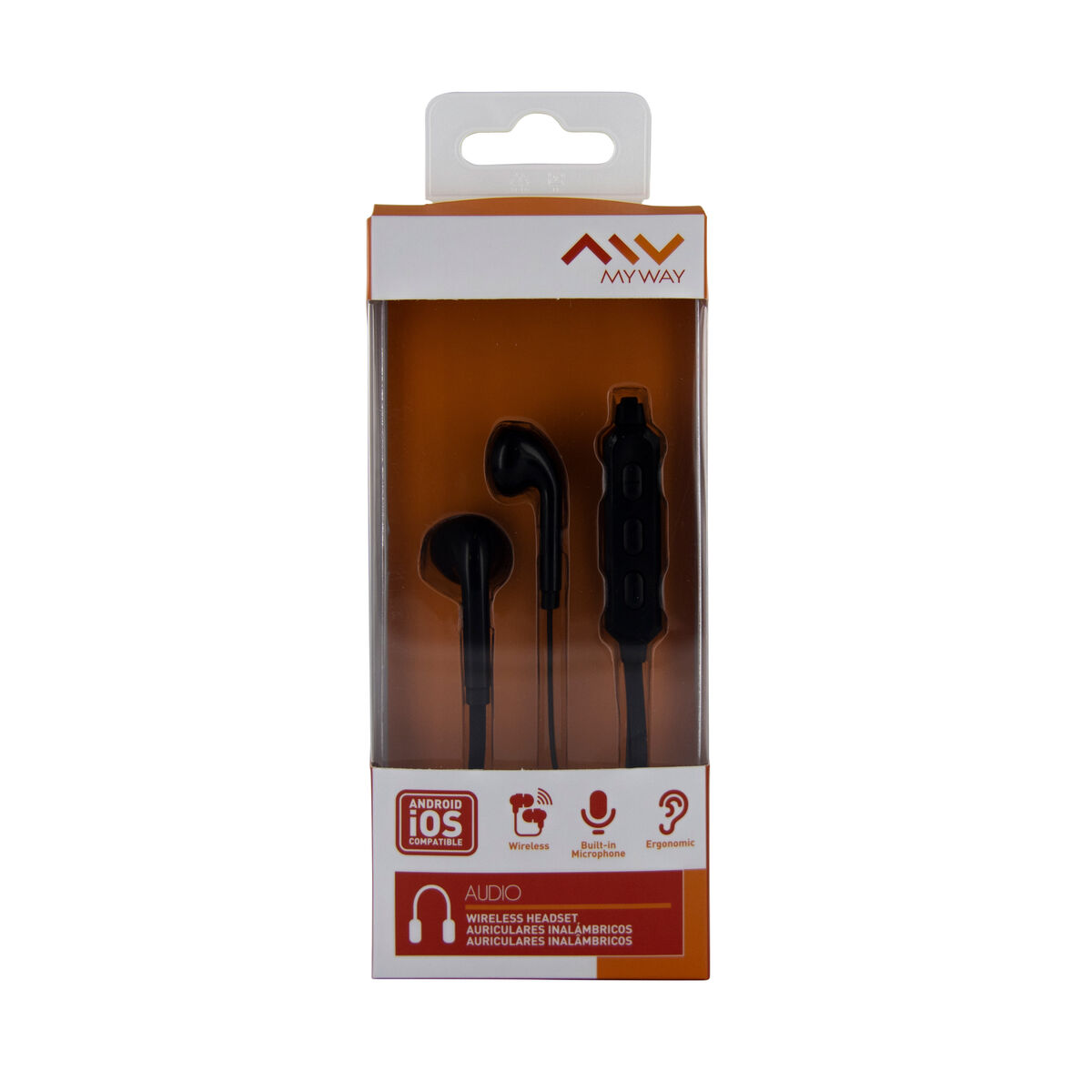 Headphones with Microphone Myway Black