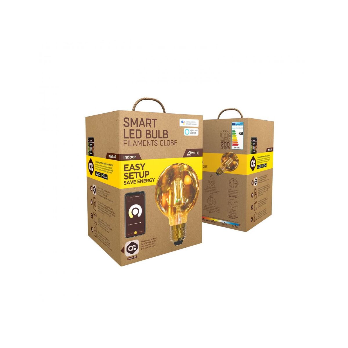 Smart Light bulb Muvit iO 5 W E27 1800 K 2700 K 480 Lm Wi-Fi