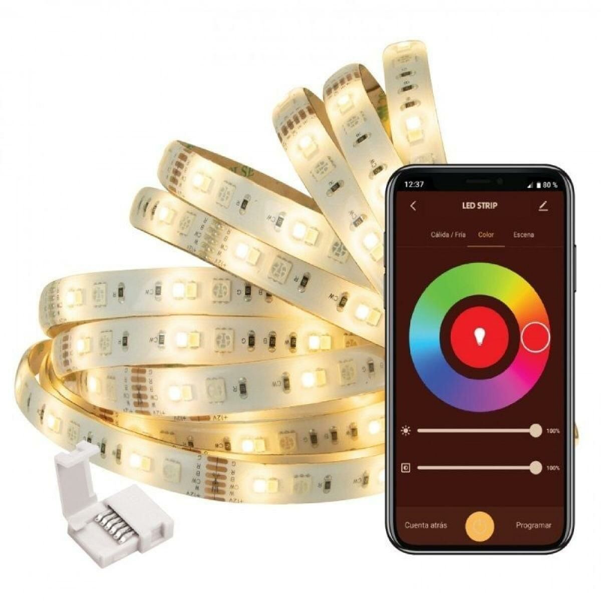 LED strips Muvit iO Black Multicolour Golden F 5 m LED strips Muvit iO Black Multicolour Golden F 5 m