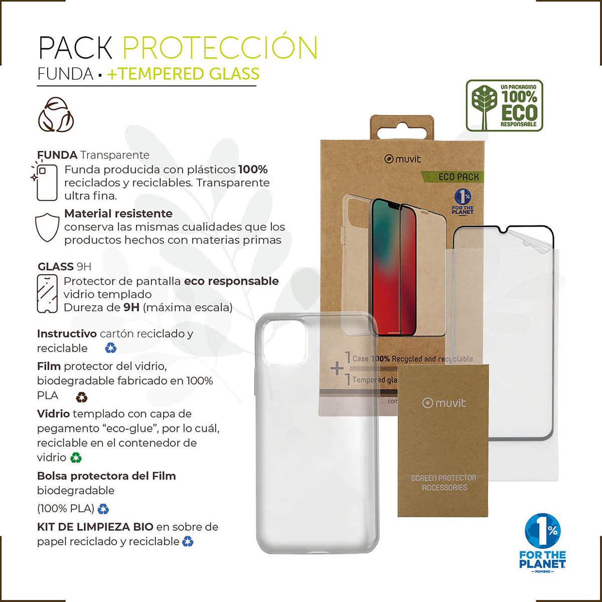 Mobile Case and Protector Muvit for Change iPhone 13 Pro