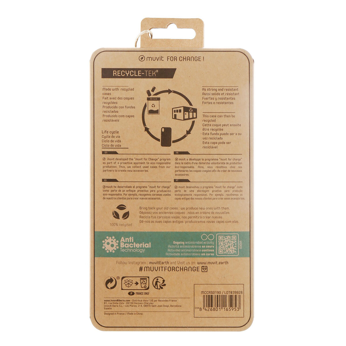 Mobile cover Muvit for Change iPhone 13 Pro Max