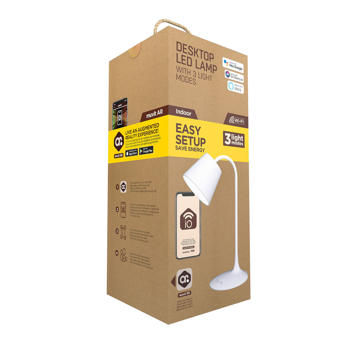 Desk lamp Muvit MIOLAMP004 White 6 W Wi-Fi (1 Unit)