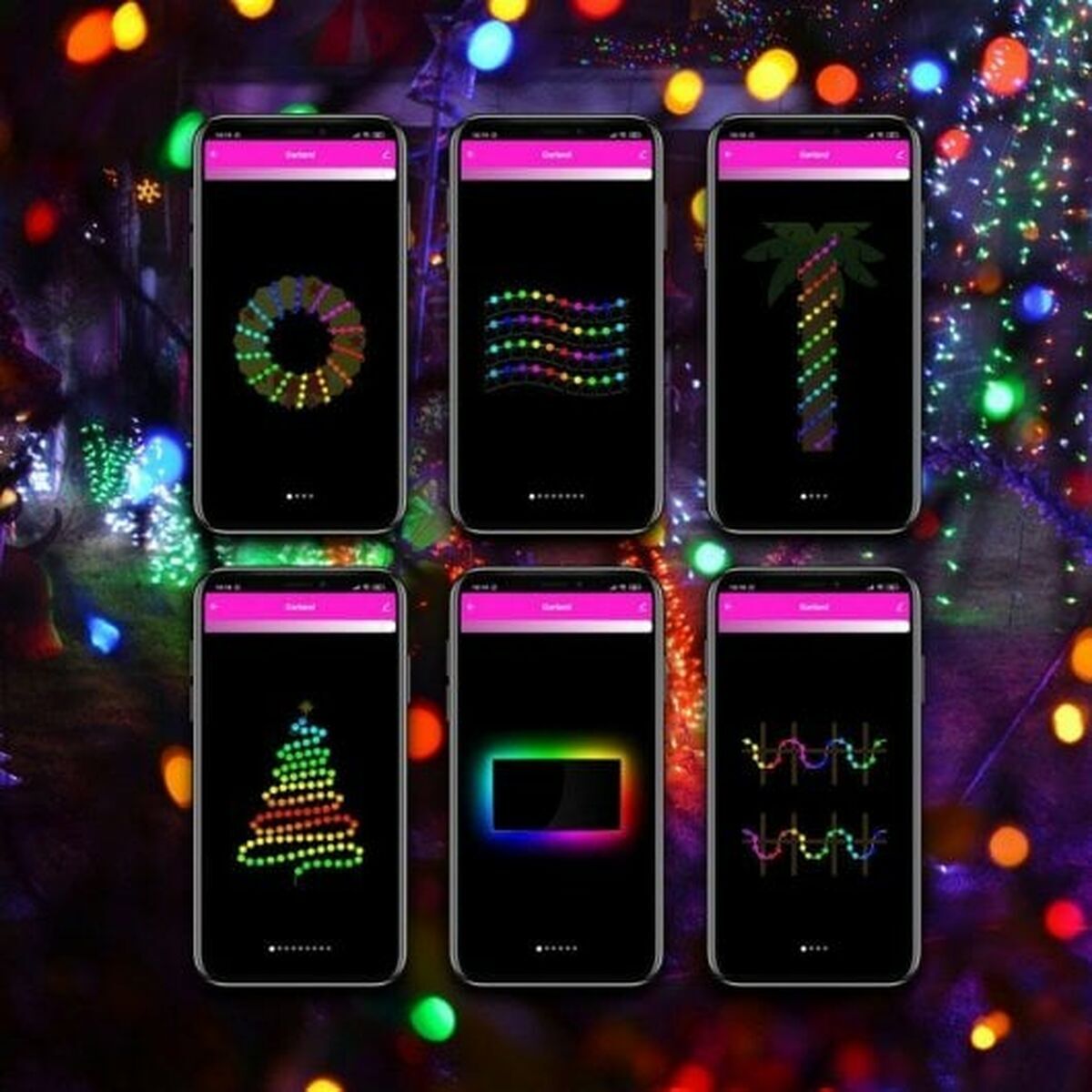 Wreath of LED Lights Muvit iO 5 m