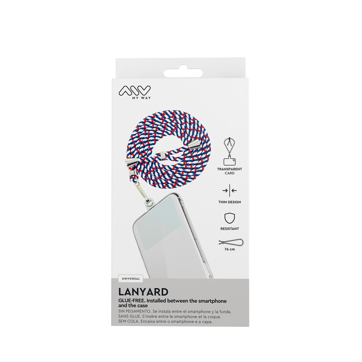 Mobile Phone Lanyard Myway Blue Red