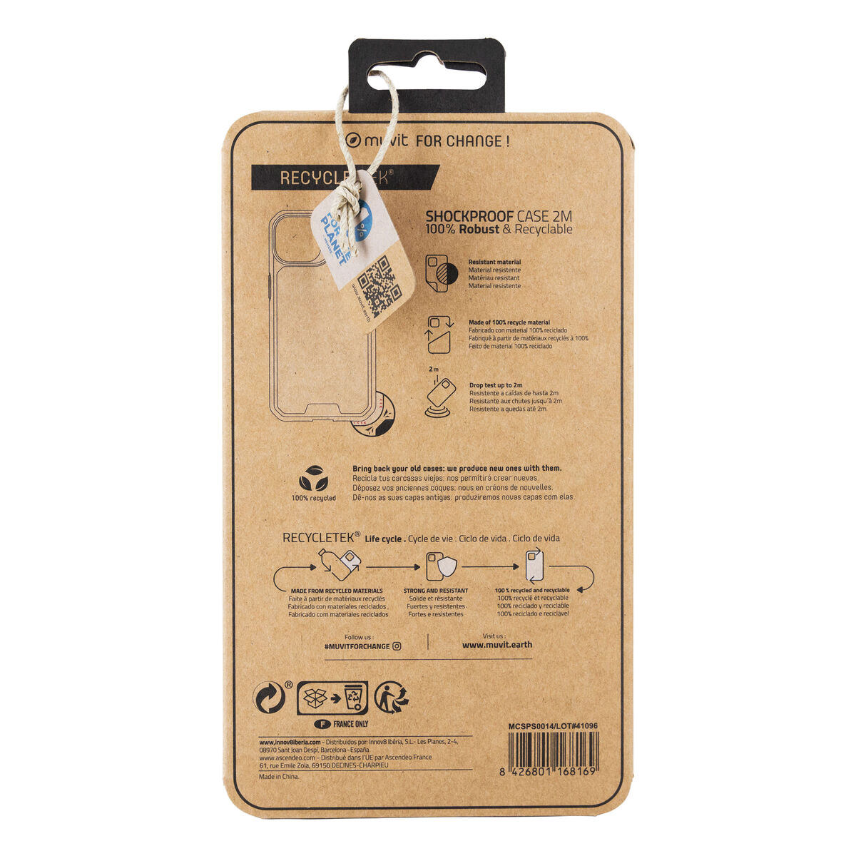 Mobile cover Muvit for Change iPhone 13/14