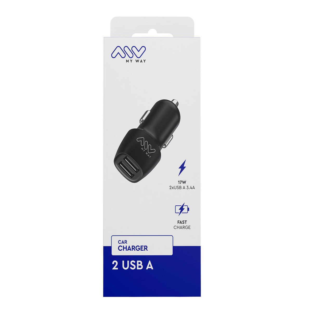 Car Charger Myway Black 15 W