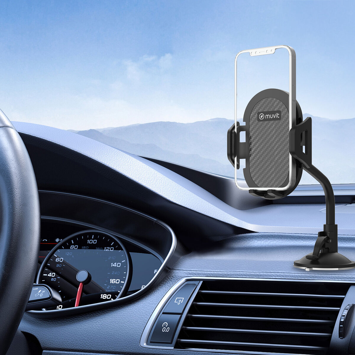 Car Mount Muvit Black 7″