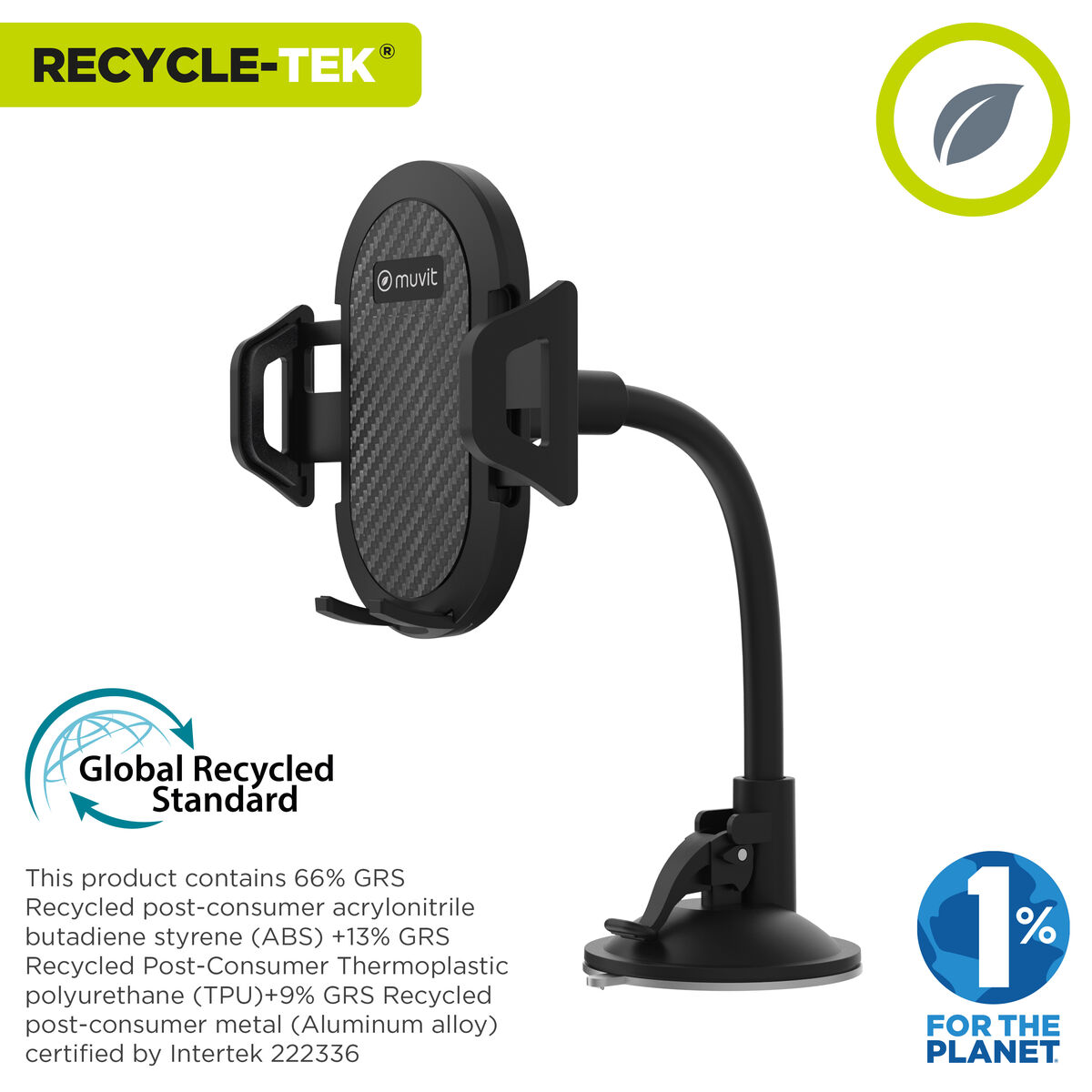 Car Mount Muvit Black 7″