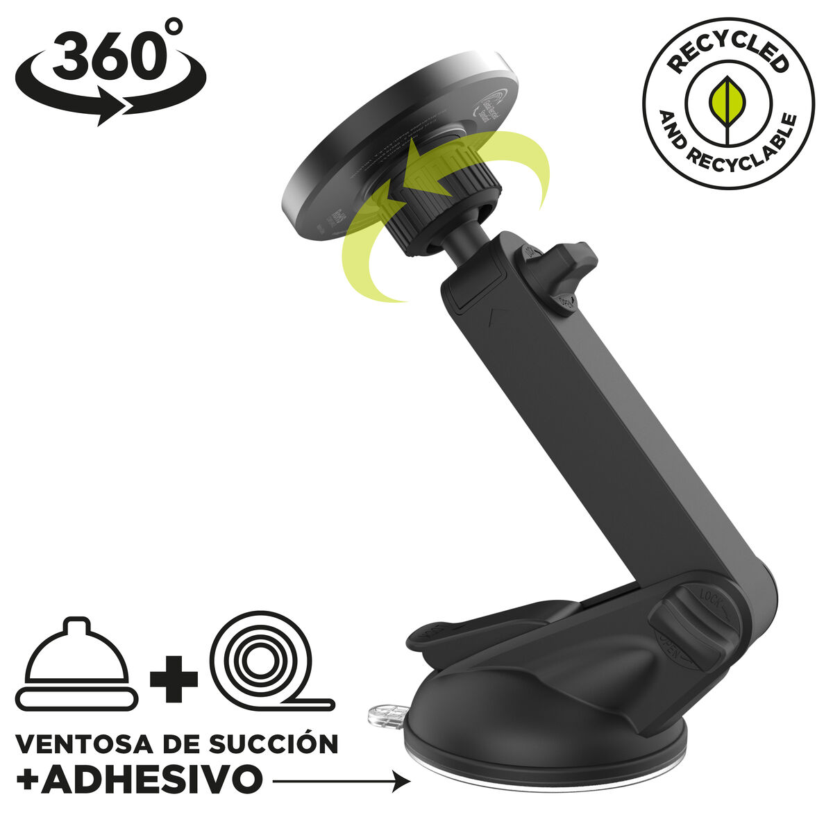 Car Mount Muvit Black