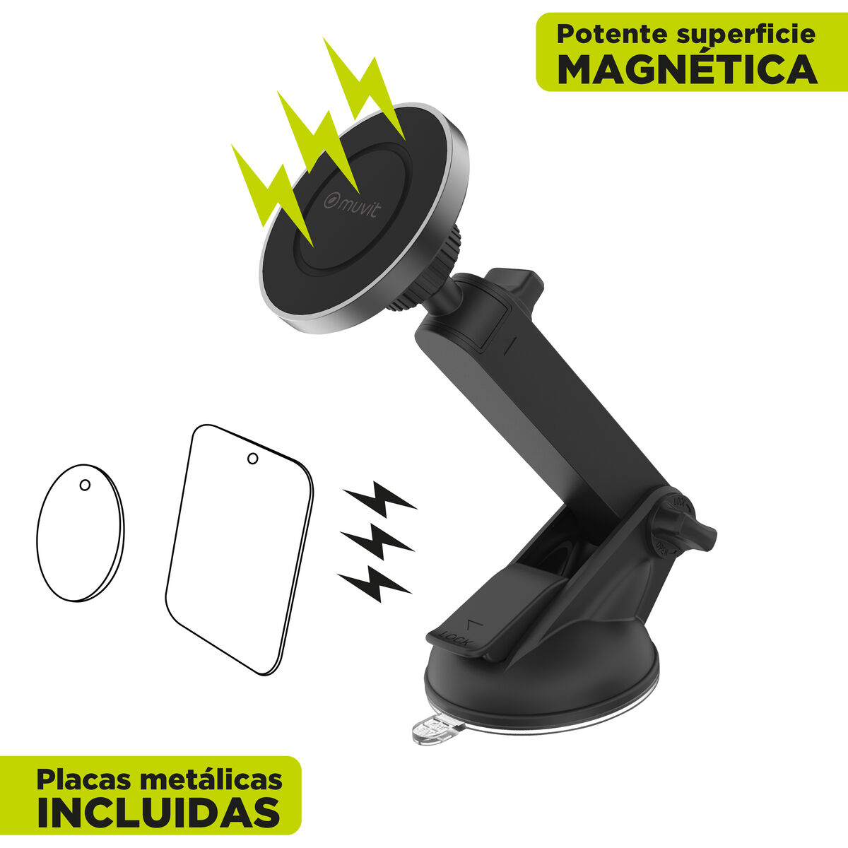 Car Mount Muvit Black