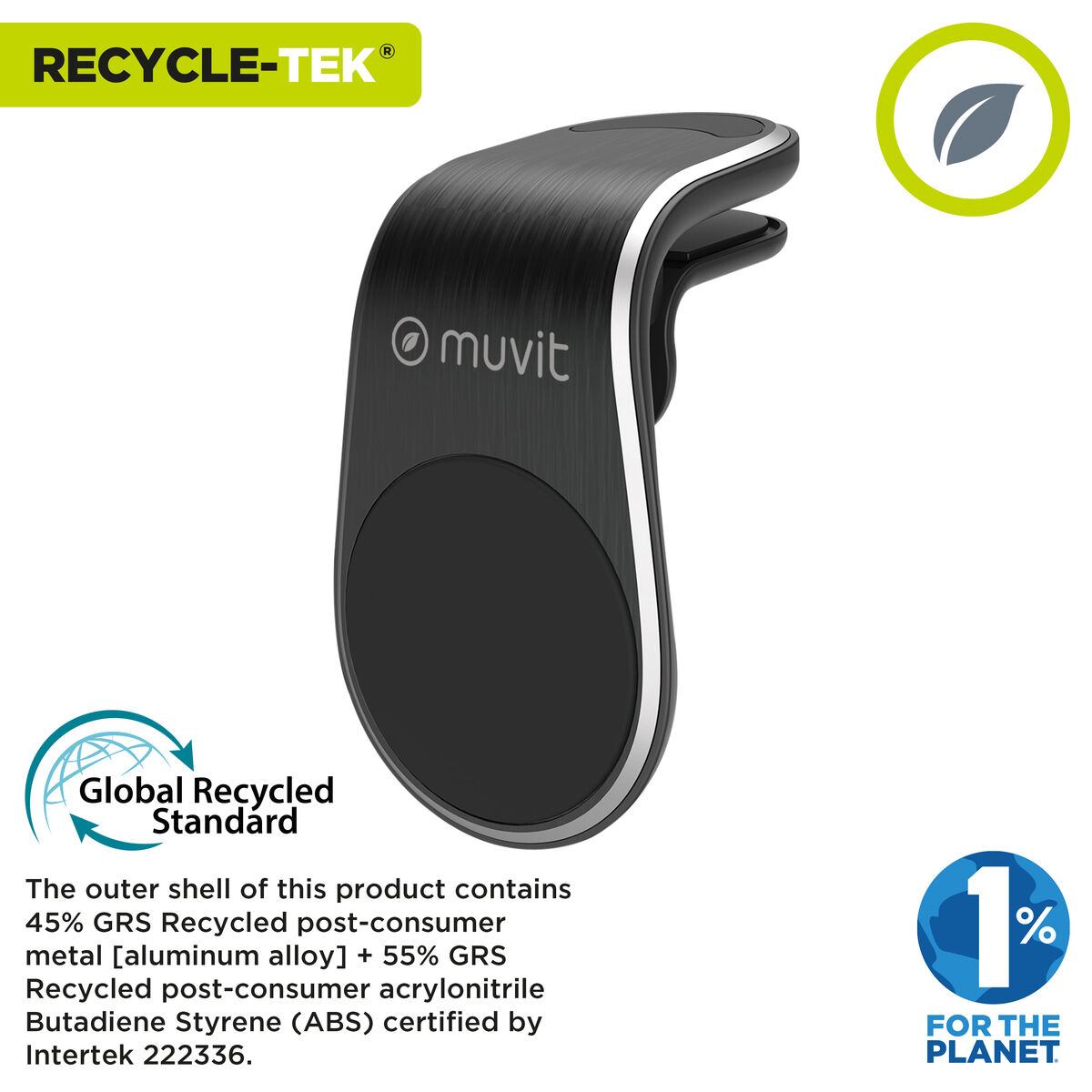 Mobile support Muvit MCCHL0007 Black