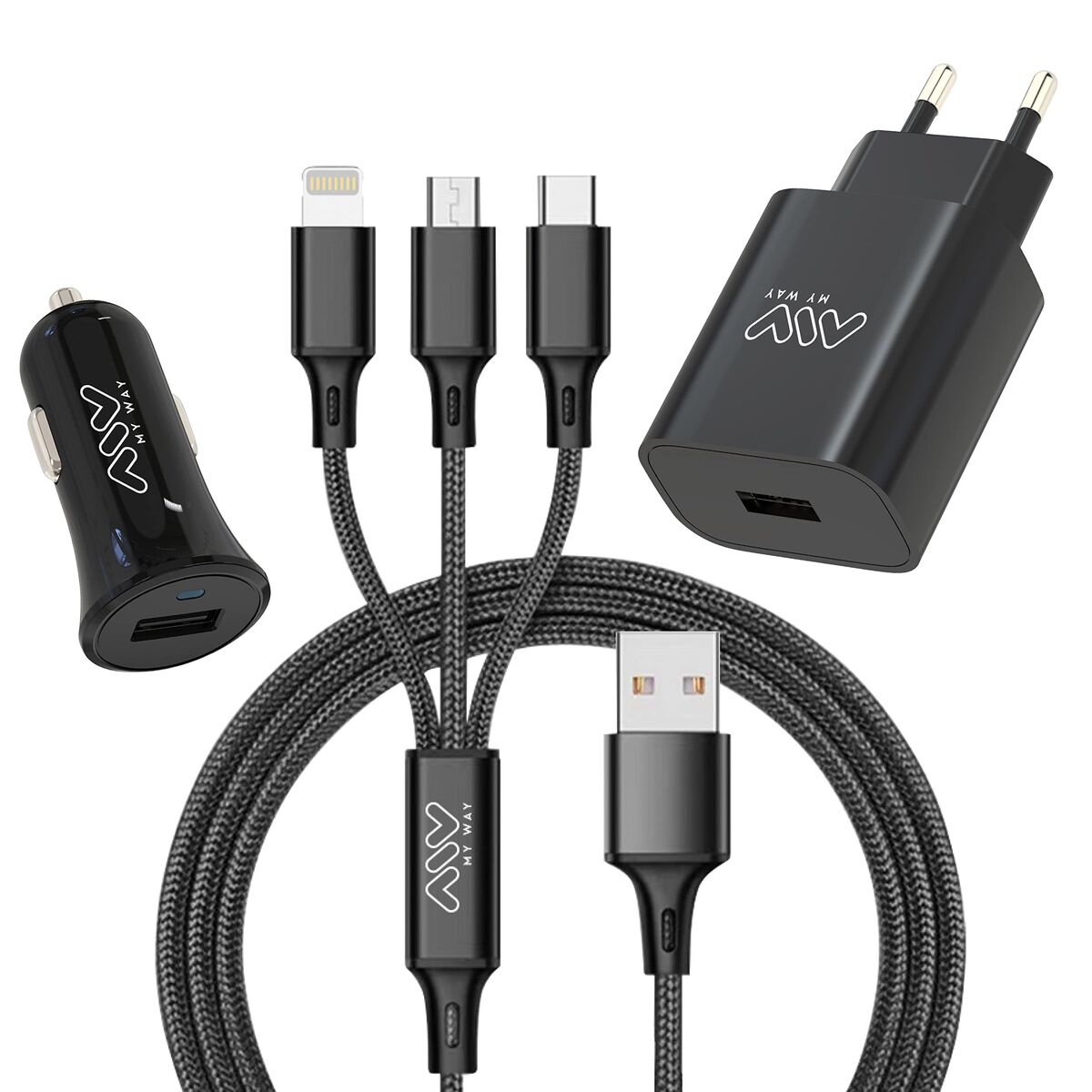Car Charger Myway Black
