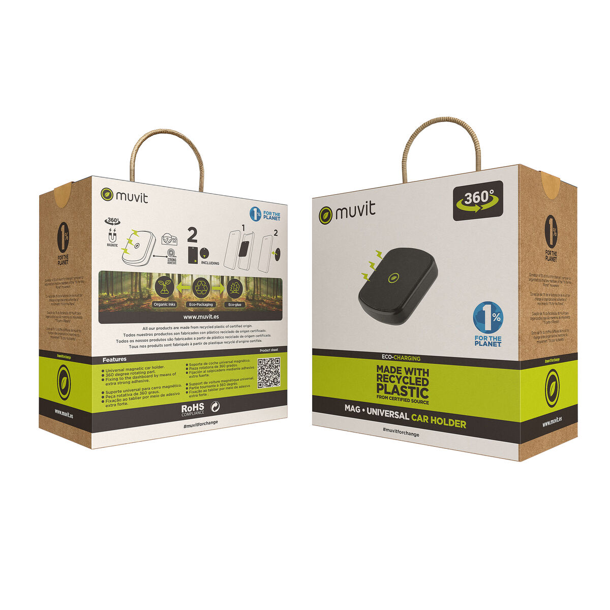 Car Mount Muvit Black