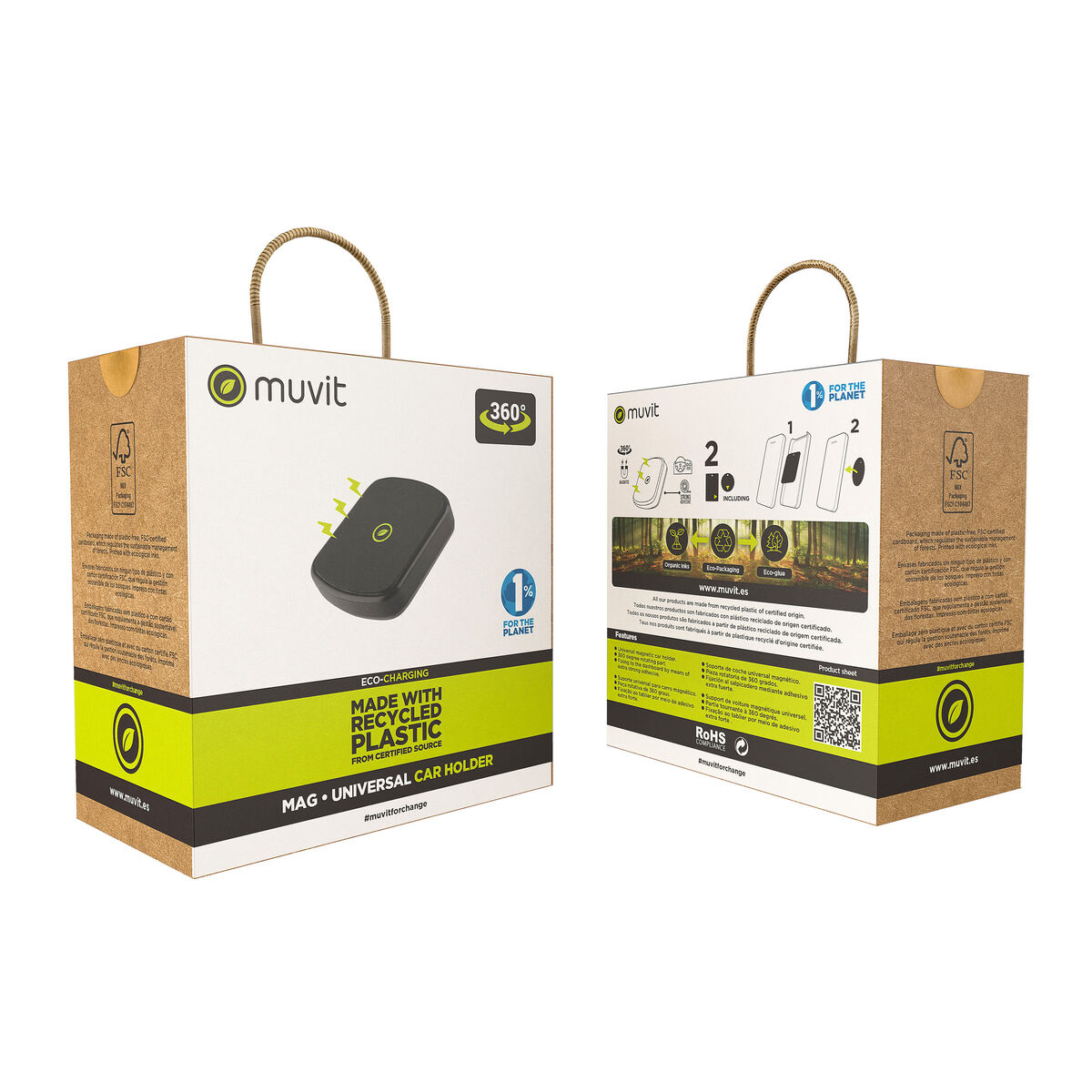 Car Mount Muvit Black