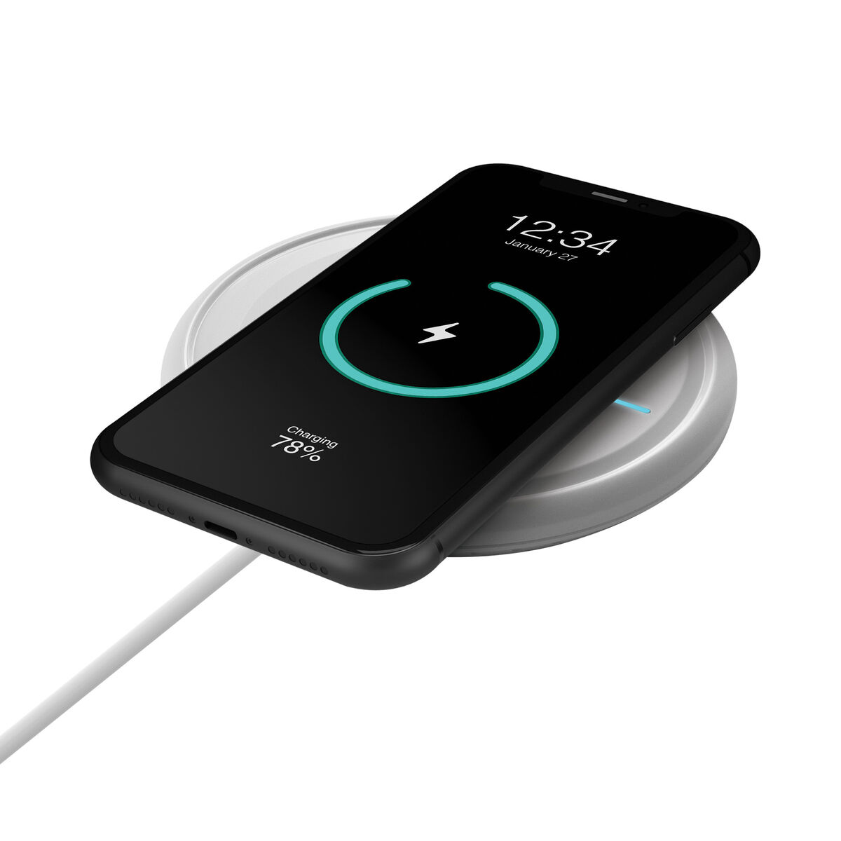 Cordless Charger Muvit for Change W114-R WHITE White