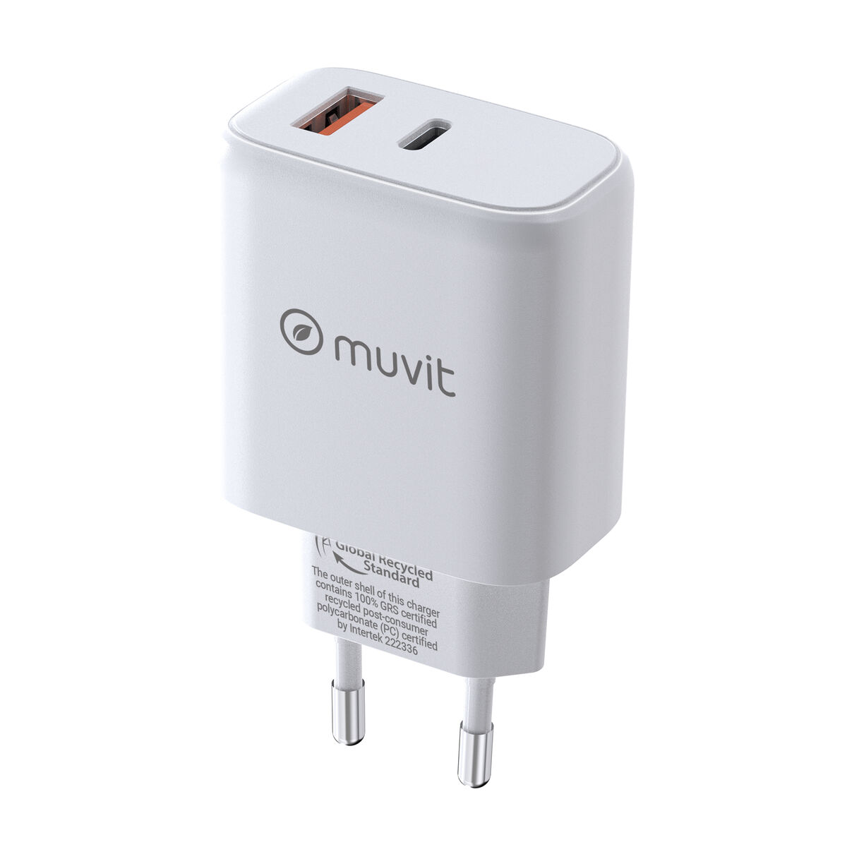 Wall Charger Muvit for Change MCD356 White 18 W 45 W Wall Charger Muvit for Change MCD356 White 18 W 45 W