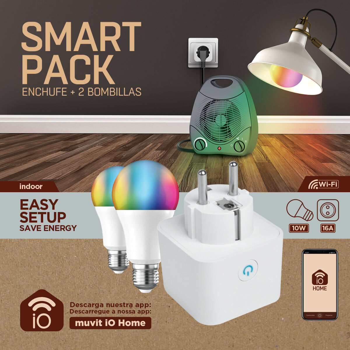 Smart Plug Muvit iO Wi-Fi 220 V