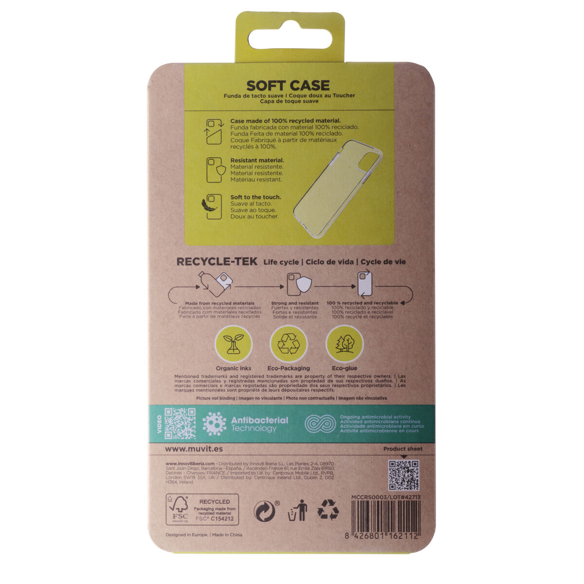 Mobile cover Muvit for Change iPhone 11 Transparent iPhone 11