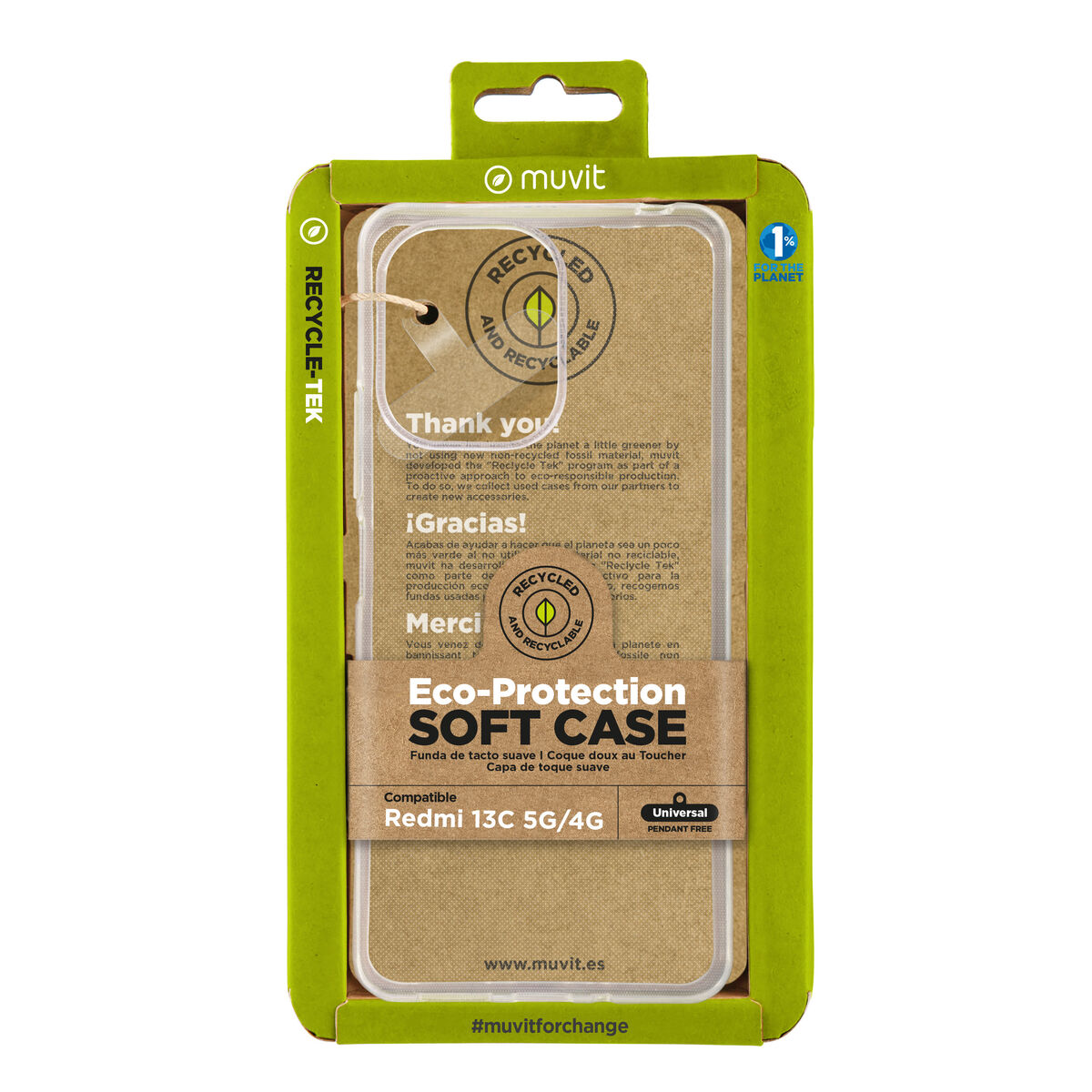 Mobile cover Muvit for Change Redmi 13C 5G/4G